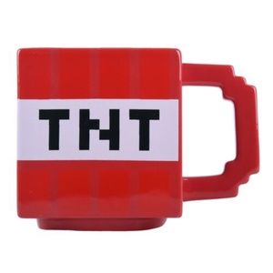 Minecraft TNT Ceramic 3D Sculpted Coffee Mug Red